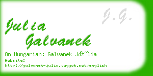julia galvanek business card
